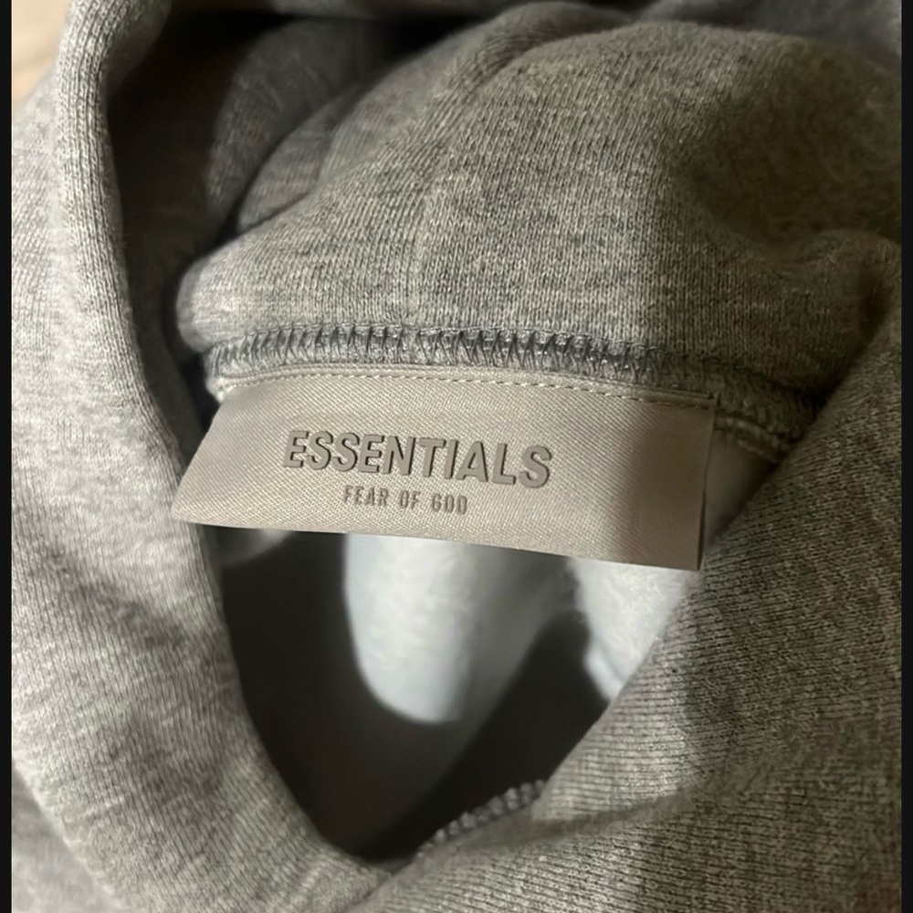Fear of God Essentials Gray Hoodie - Picture 4 of 6